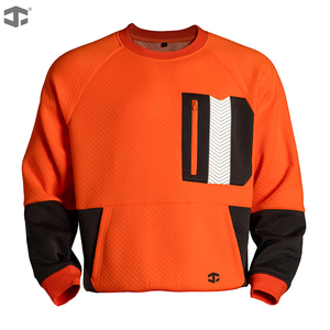 Sweat-shirt et pantalon réfléchissants à col rond pour homme de <span class=keywords><strong>la</strong></span> série JIADE WorkPro, couleur contrastée, printemps-automne - Product Image 3
