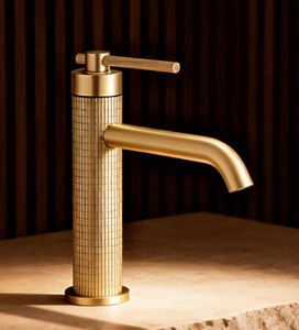 Cán checkerboard cơ thể và rãnh chống trượt xử lý thép không gỉ thấp lưu vực vòi duy nhất-xử lý duy nhất-lỗ - Product Image 4