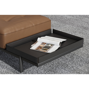 Sofa desain kantor kustom pabrikan Tiongkok Sofa kulit santai furnitur ruang kantor rumah Modern - Product Image 3