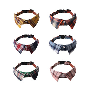 Nuevo <span class=keywords><strong>Collar</strong></span> para Perro con Diseño a Cuadros Estilo Británico, Corbata con Botones, para Todas las Temporadas - Product Image 2
