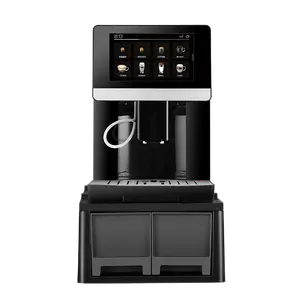 7 inç büyük ekran 20 türleri özel içecekler ticari fasulye fincan süper otomatik kahve makinesi