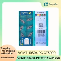 Outil de tournage interne en carbure de titane véritable, revêtu, VCMT110304-PC VCMT160408-PC pour tour automatique/CNC CT3000/TT9080/TT8115B