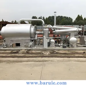 1 ton mini mobile plastic tyre pyrolysis plant machine to get oil