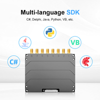 Módulo lector RFID de alto rendimiento CHAFON MU918 33dBm 8 puertos de antena 15m de largo alcance 865 ~ 868MHz SDK gratuito 860-960MHz ISO