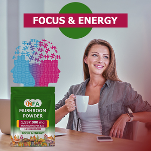 Poudre de champignons pure ODM OEM avec vitamines, complément alimentaire pour stimuler les niveaux d'énergie et soutenir la fonction du système immunitaire pour adultes - Product Image 6
