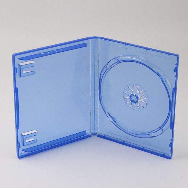 Blue Clear Replacement Case for PS4 PS5 Game CD Disc Spare Box
