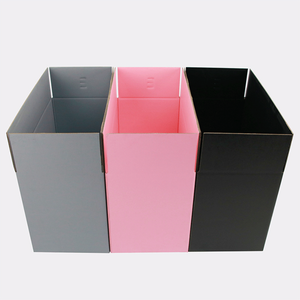 Розовая Подарочная коробка с логотипом на заказ, Подарочная коробка розового цвета, большая упаковка - Product Image 3