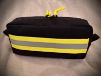 Sac à outils d'urgence réfléchissant Oxford, pochette de rangement portable pour premiers secours de pompier avec cordon de serrage et fermeture éclair
