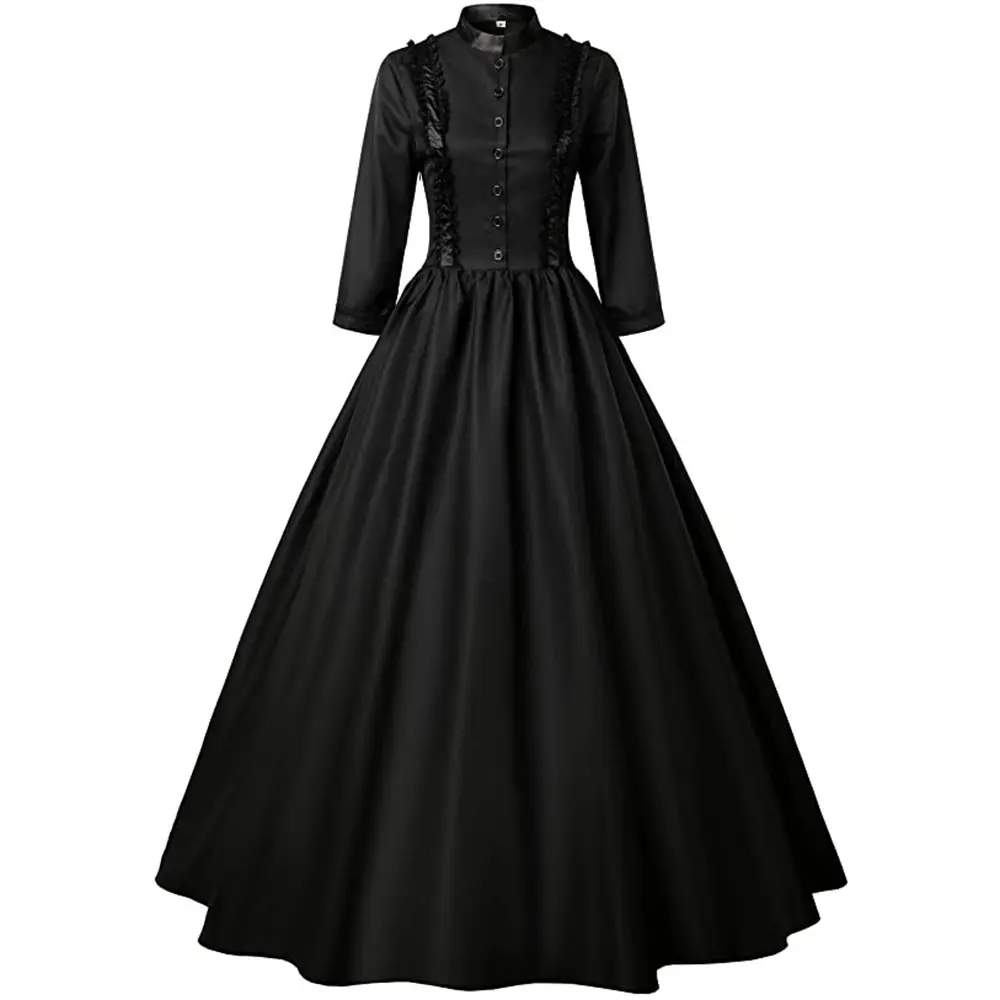 BAIGE-Disfraz de princesa Retro victoriana para mujer, traje Medieval, corte de Halloween, gótico real, elegante, Swing