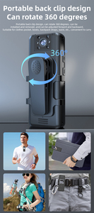 180 ° với màn hình hiển thị 1.54 4k chuyển động DV & thể thao có thể đeo máy quay cá nhân ghi video âm thanh ghi video nhỏ - Product Image 4