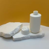 En stock, faible MOQ, vente en gros, bouteille souple vide à épaule plate, fond rond, bouchon disque, toucher doux, pour shampoing et gel douche, 100 ml