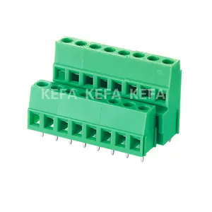 KF128B-5.0/5.08 2 row screw Terminal Block with clamp for PCB