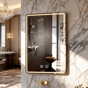 Venta Directa de Fábrica, Accesorios de <span class=keywords><strong>Baño</strong></span>, <span class=keywords><strong>Espejo</strong></span> de <span class=keywords><strong>Baño</strong></span> LED Inteligente, <span class=keywords><strong>Espejo</strong></span> de Pared sin Marco con Función Antivaho y Regulable, OEM/ODM - Product Image 3