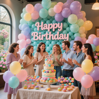 Ballons en latex macaron anti-explosion écologiques de 10 pouces 1,8 g pour la décoration de fête d'anniversaire