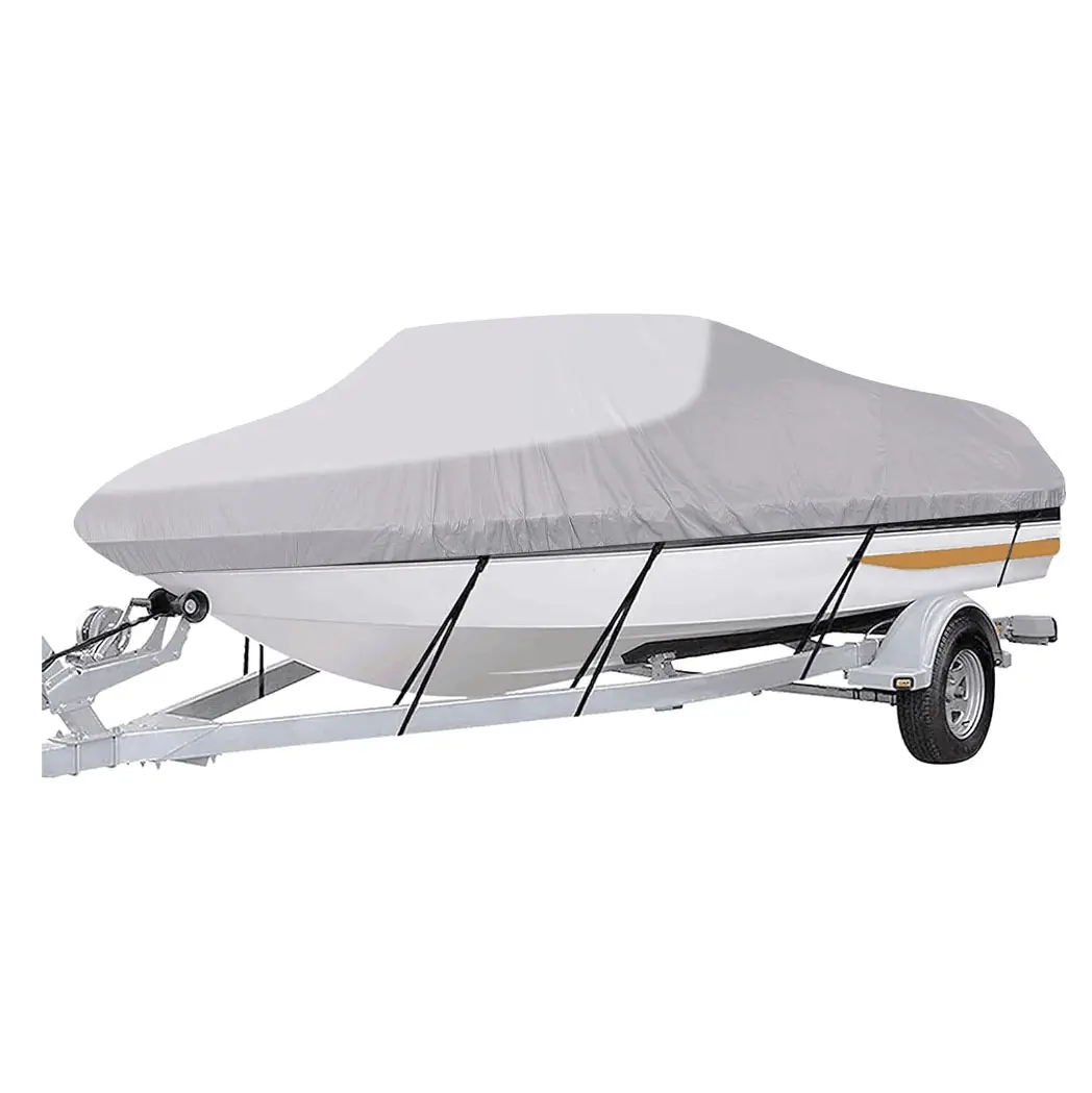 HOTO universale 600D tela di poliestere marino trainable 1200D Jumbo Boat Cover impermeabile resistente e resistente ai raggi UV