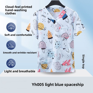 Ropa de Trabajo Estampada para Lavado a Mano para Hombres y Mujeres, Camisetas de Manga Corta, Uniformes Médicos, Batas Quirúrgicas Dentales - Product Image 4