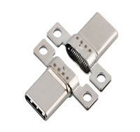 Connecteur USB 2.0 Type C mâle MUP 24P à double rangée, pince de 0,8 mm, prise USB avec connecteur PCB A vers C pour transfert
