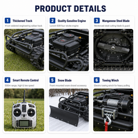 Tondeuses à gazon à chenilles télécommandées, moteur 4 temps, tondeuse intelligente à vendre