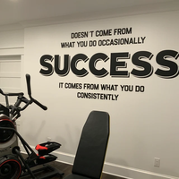 Calcomanía personalizada de gran éxito para pared de oficina, calcomanía de arte extraíble para decoración de pared, adhesivo de arte motivatorio para el éxito