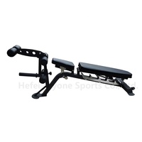 Capacité robuste 1000LB Multifonction Sit Up Banc Haltère Tabouret Inclinaison plate Baisse de poids réglable