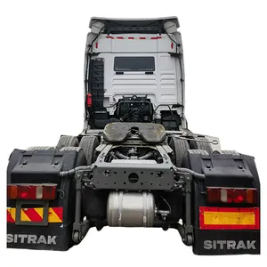 รถบรรทุกมือสองหน่วยรถแทรกเตอร์ยี่ห้อใหม่ยูโร 5 รถบรรทุกรถแทรกเตอร์ 480HP Sinotruk Sitrak C7H 4x2 ใช้หัวรถบรรทุก