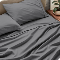 Ensemble de draps de lit OEM refroidissant draps en bambou/ensemble de housse de couette ensemble de literie avec taie d'oreiller