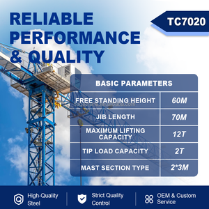 Sistema de Elevación de Alta Resistencia para Construcción, Grúas Torre de Alta Capacidad, Grúa Torre para Construcción, Grúa de Construcción - Product Image 4