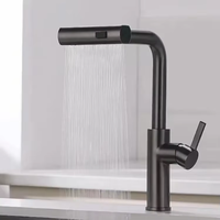 Robinet mitigeur d'évier de cuisine de conception innovante de pluie bec rotatif à 360 degrés robinet d'évier de cuisine cascade