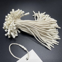 Usine directe 10cm corde d'étiquette de balle prête à l'emploi corde d'étiquette courte corde d'étiquette Beige adaptée à l'étiquette de vêtements étiquette de bijoux