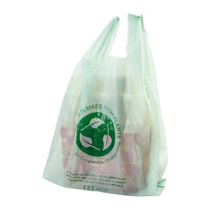 Wholesale Degradable T Shirt Plastic <b>Bag</b> Custom for Supermarket Shopping - Product Image 3