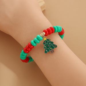 Adjustable Christmas Tree Style Acrylic Abacus Beads <b>Bracelet</b> Customizable <b>Cute</b> Jewelry for Parties - Product Image 6