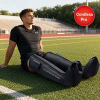 Masseur de jambes à pression d'air Y53, directement de l'usine, 5 niveaux d'intensité, 3 programmes de massage, utilisation sans fil, avec chaleur