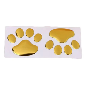 Autocollants de voiture en gros : Patte d'animal 3D, empreintes de chien, décalcomanie, accessoires moto - Product Image 2