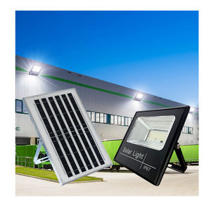 ไฟฟลัดไลท์ LED พลังงานแสงอาทิตย์5000ลูเมนพลบค่ำถึงรุ่งอรุณอะลูมิเนียมหล่อขึ้นรูปโลหะทนต่อการกัดกร่อนปรับแต่งได้ - Product Image 1