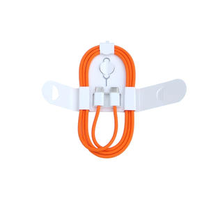 Câble tressé en nylon orange durable 60W double USB-C 1M pour chargement rapide Type-C vers Type-C pour iPhone 17 16 15 13 Pro Max Air - Product Image 2