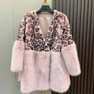 थोक महिलाओं के गर्म कोट पश्चिमी शैली नकली फर जैकेट भारी उद्योग 2023 महिला के लिए नई सर्दियों के ढीले आकस्मिक लोमड़ी फर कोट