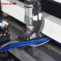 Machine de découpe et de gravure laser CO2 automatique haute puissance Alpha AQ-1325R-ccd Ruida avec caméra CCD, pour matériaux non métalliques, acrylique, bois, sur table.