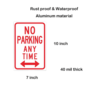 Señal de no Estacionamiento de <span class=keywords><strong>zona</strong></span> de remolque con flecha-Señal de aluminio de prohibición de estacionamiento en cualquier momento - Product Image 2