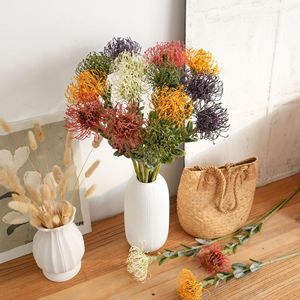CallaFloral - Flores Artificiales de Crisantemo Tipo Molino de Viento, Rama Individual de Plástico, Decoración de Interiores, Manualidades para Bodas, Estilo INS - Product Image 1