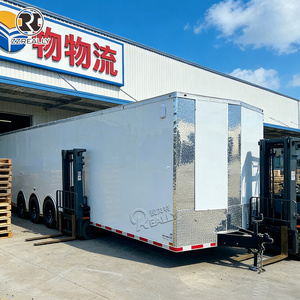 Remorque de transport de marchandises fermée à haute paroi, remorque <span class=keywords><strong>utilitaire</strong></span> pour le transport de fruits et légumes en vrac - Product Image 3