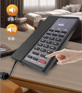 Téléphone d'hôtel personnalisé de qualité supérieure-Téléphone à haut-parleur analogique filaire élégant et fonctionnel pour Hotel & Hostel & Inn - Product Image 5
