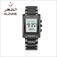 Jam Qibla Desain Baru Harga Asli Al Fajr Jam Muslim Tali Baja Tahan Karat Instruksi Bahasa Arab Digital Persegi Jam Azan
