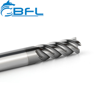 BFL pulgadas tamaño Fresas CNC carburo 4 flautas Flat Dlc End Mill pulgadas fresa en Stock 1/8 ''vástago
