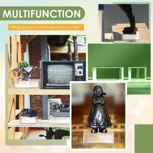 All'ingrosso quadrato rotondo in acrilico sublimazione spazi vuoti scrivania blocco solido tubo personalizzato cilindro acrilico montante chiaro - Product Image 4