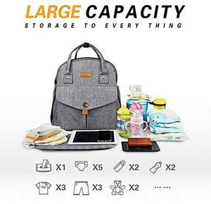 Sac à langer pour bébé, nouveau style, compact, personnalisable, grand format, unisexe, pour voyage, fabriqué en usine BSCI. - Product Image 5