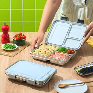 B262 Boîte à lunch en acier inoxydable 304 Bento lavable au micro-ondes ss304 Boîte à lunch avec impression UV - Product Image 1