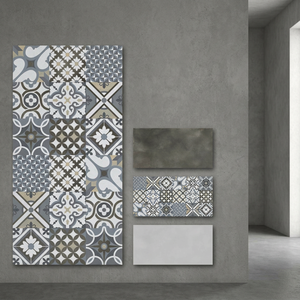 Gray Terrazzo Carving Porcelain Tiles 24x48 Inch Cement Look Floor Wall for Contemporary Commercial Spaces - Product Image 6