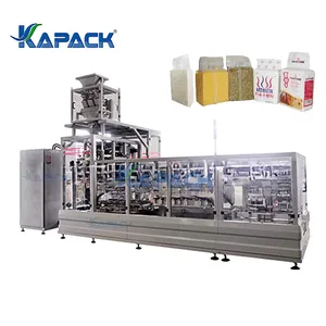 KAPACK Máquina de Envasado al Vacío de Ladrillos de Granos de Café, Arroz, Completamente Automática, 500g