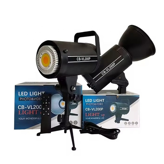 200W Remote Control COB Lamp LED Light for Photographer Photo Video Film Studio Video Movie Shooting Live Streaming Smartphone
