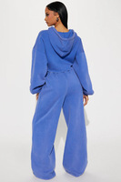 RUIQUWIN Vente en Gros Survêtement Femme Grande Taille 2 Pièces Personnalisé Ensemble Sportif Veste à Capuche Zippée et Pantalon de Jogging Ample à Jambes Droites